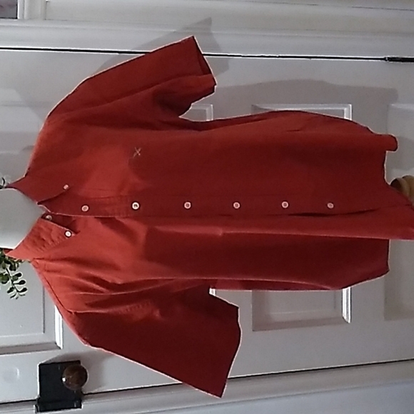 Eddie Bauer red large men's button down casual shirt - Picture 1 of 3